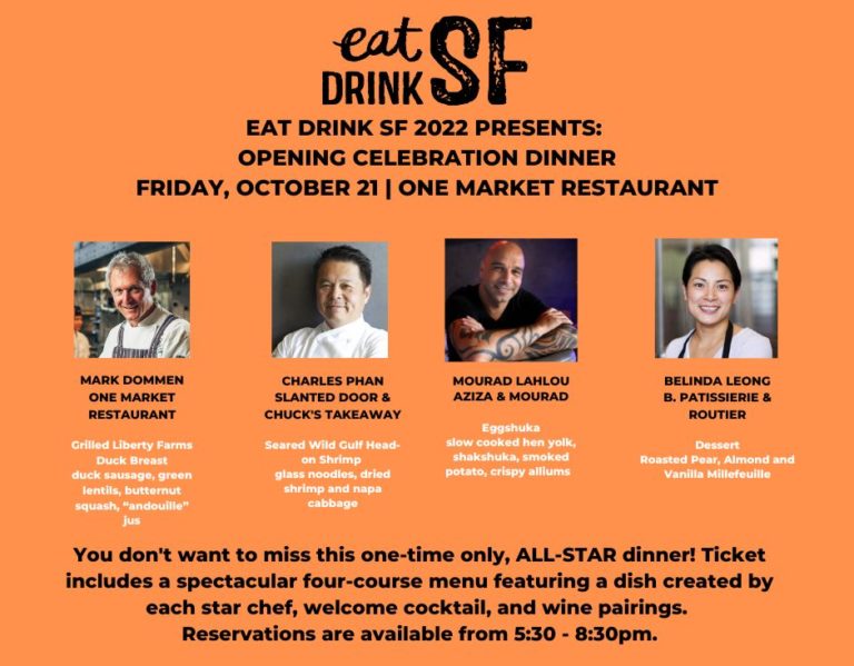Eat Drink SF Opening Celebration Dinner Eat Drink SF